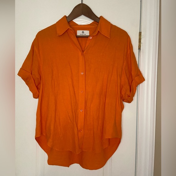 Aritzia Babaton Hepburn Linen Shirt - Picture 2 of 7